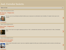 Tablet Screenshot of corredorincierto.blogspot.com