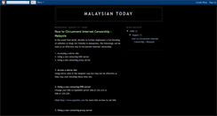 Desktop Screenshot of malaysian-today-net.blogspot.com