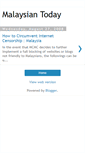 Mobile Screenshot of malaysian-today-net.blogspot.com