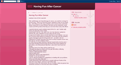 Desktop Screenshot of havingfunaftercancer.blogspot.com