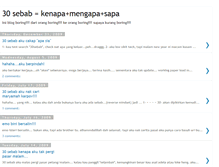 Tablet Screenshot of 30sebab.blogspot.com