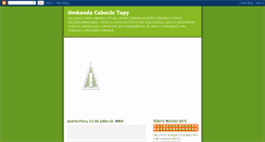 Desktop Screenshot of caboclotupy.blogspot.com
