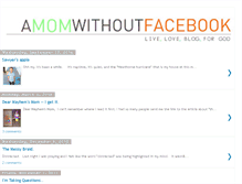 Tablet Screenshot of amomwithoutfacebook.blogspot.com