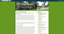 Desktop Screenshot of prgoesgreen.blogspot.com