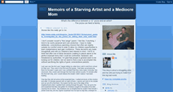 Desktop Screenshot of memoirsofastarvingartist.blogspot.com