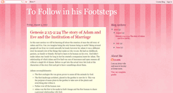 Desktop Screenshot of followinhisfootstepsforever.blogspot.com