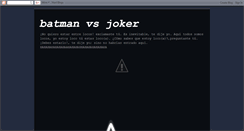 Desktop Screenshot of batmanvsjoker.blogspot.com