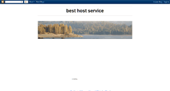 Desktop Screenshot of best-host-service.blogspot.com