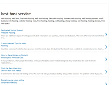 Tablet Screenshot of best-host-service.blogspot.com
