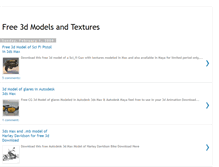 Tablet Screenshot of free3dmodelsandtextures.blogspot.com