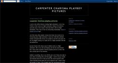 Desktop Screenshot of carpenter-charisma-playboy-pictures.blogspot.com