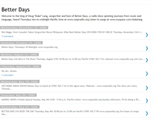 Tablet Screenshot of betterdaysradio.blogspot.com