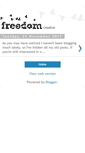 Mobile Screenshot of freedomcreative.blogspot.com