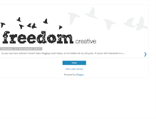 Tablet Screenshot of freedomcreative.blogspot.com