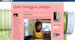 Desktop Screenshot of gabi-rongyosladaja.blogspot.com