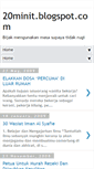 Mobile Screenshot of 20minit.blogspot.com