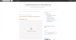 Desktop Screenshot of cartografiasensible.blogspot.com