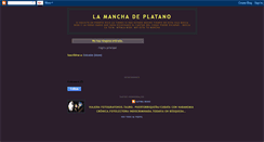 Desktop Screenshot of lamanchadeplatano.blogspot.com