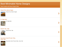 Tablet Screenshot of bestminimalistdesigns.blogspot.com