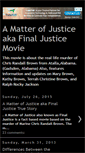 Mobile Screenshot of amatterofjusticeakafinaljusticemovie.blogspot.com