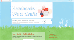 Desktop Screenshot of handmadewoolcrafts.blogspot.com