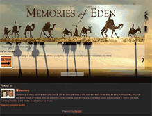 Tablet Screenshot of memoriesofeden.blogspot.com