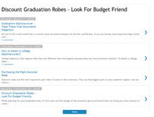 Tablet Screenshot of discountgraduationrobes.blogspot.com