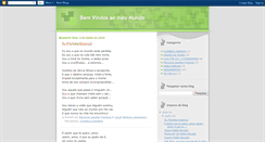 Desktop Screenshot of bem-vindos-ao-meu-mundo.blogspot.com