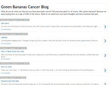 Tablet Screenshot of greenbananascancerblog.blogspot.com