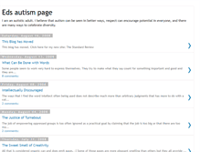 Tablet Screenshot of eds-autism-blog.blogspot.com
