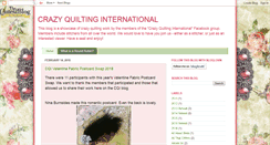 Desktop Screenshot of crazyquiltinginternational.blogspot.com