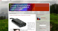 Desktop Screenshot of geekgizmos-gadget-invention.blogspot.com
