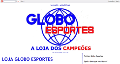 Desktop Screenshot of lojagloboesportes.blogspot.com