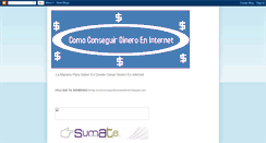 Desktop Screenshot of comoconseguirdineroeninternet.blogspot.com