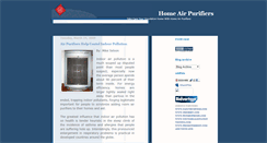 Desktop Screenshot of info-homeairpurifiers.blogspot.com