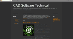 Desktop Screenshot of cadsoftwaretech.blogspot.com