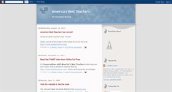 Desktop Screenshot of americasbestteachers.blogspot.com