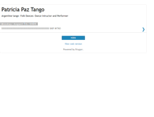 Tablet Screenshot of patriciapaztango.blogspot.com