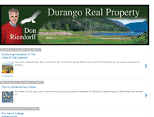 Tablet Screenshot of durangorealproperty.blogspot.com