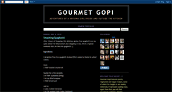 Desktop Screenshot of gourmetgopi.blogspot.com