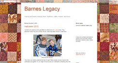 Desktop Screenshot of barneslegacy.blogspot.com