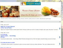 Tablet Screenshot of pressurecannerreviews.blogspot.com