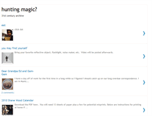 Tablet Screenshot of huntingmagic.blogspot.com
