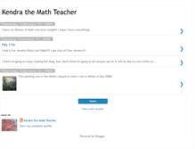 Tablet Screenshot of kendrathemathteacher.blogspot.com