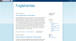 Desktop Screenshot of fogfeherites.blogspot.com