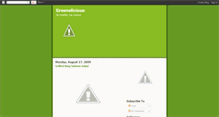 Desktop Screenshot of greenslicious.blogspot.com