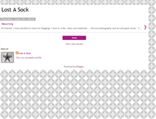 Tablet Screenshot of lostasock.blogspot.com