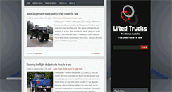 Desktop Screenshot of liftedtrucksforsalepro.blogspot.com