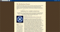 Desktop Screenshot of meditationproject.blogspot.com