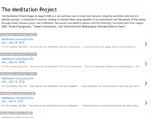 Tablet Screenshot of meditationproject.blogspot.com